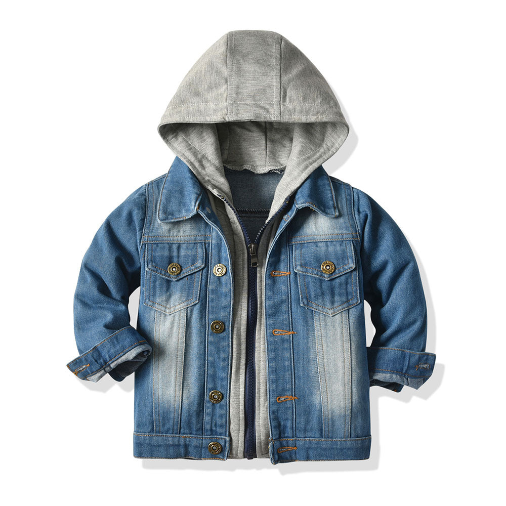Giacca in denim con cappuccio