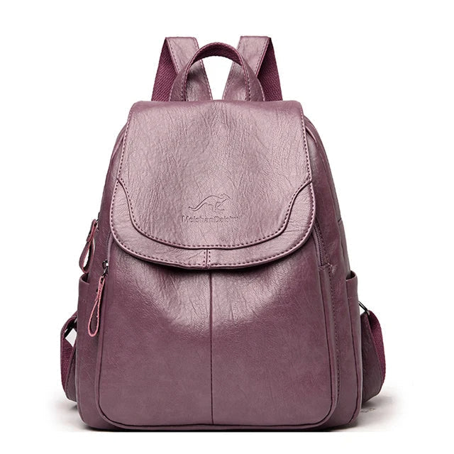 Drune - Diebstahlsicherer Lederrucksack für Damen Sicheres Design