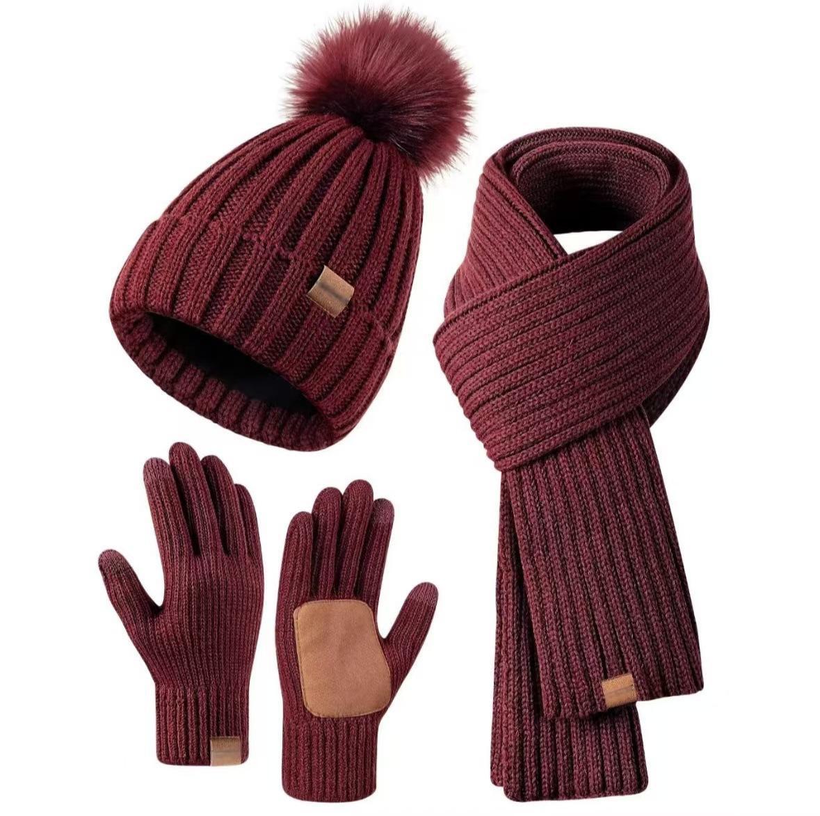 Drune | Lässiger Winter Stilvolles 3-teiliges Set für Frauen