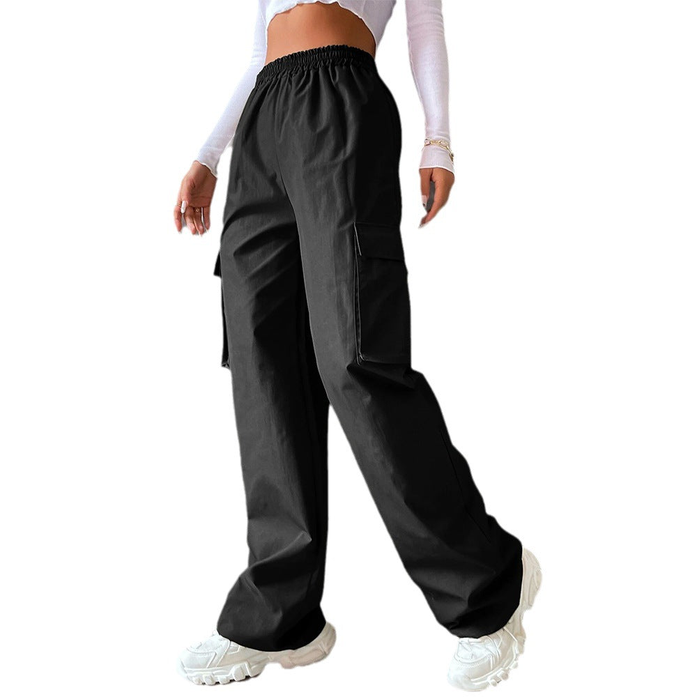 Damen Cargo-Hose mit elastischem Bund und seitlichen Taschen Drune