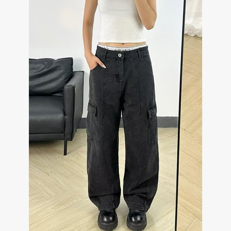 Damen Cargo-Hose mit elastischem Bund und lässigem Schnitt Drune