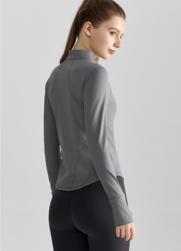 Drune | Schwarze Damen Yoga Jacke | Slim Fit und Bequem