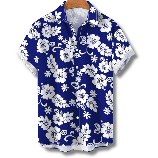 Camicia estiva da uomo in stile hawaiano