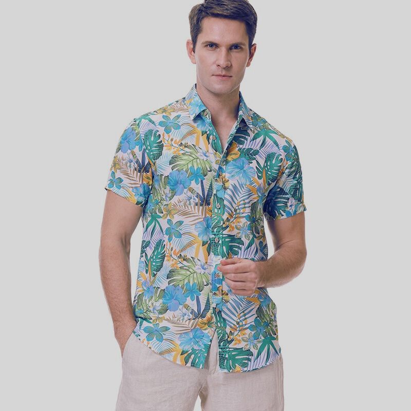 Camicia estiva con bottoni