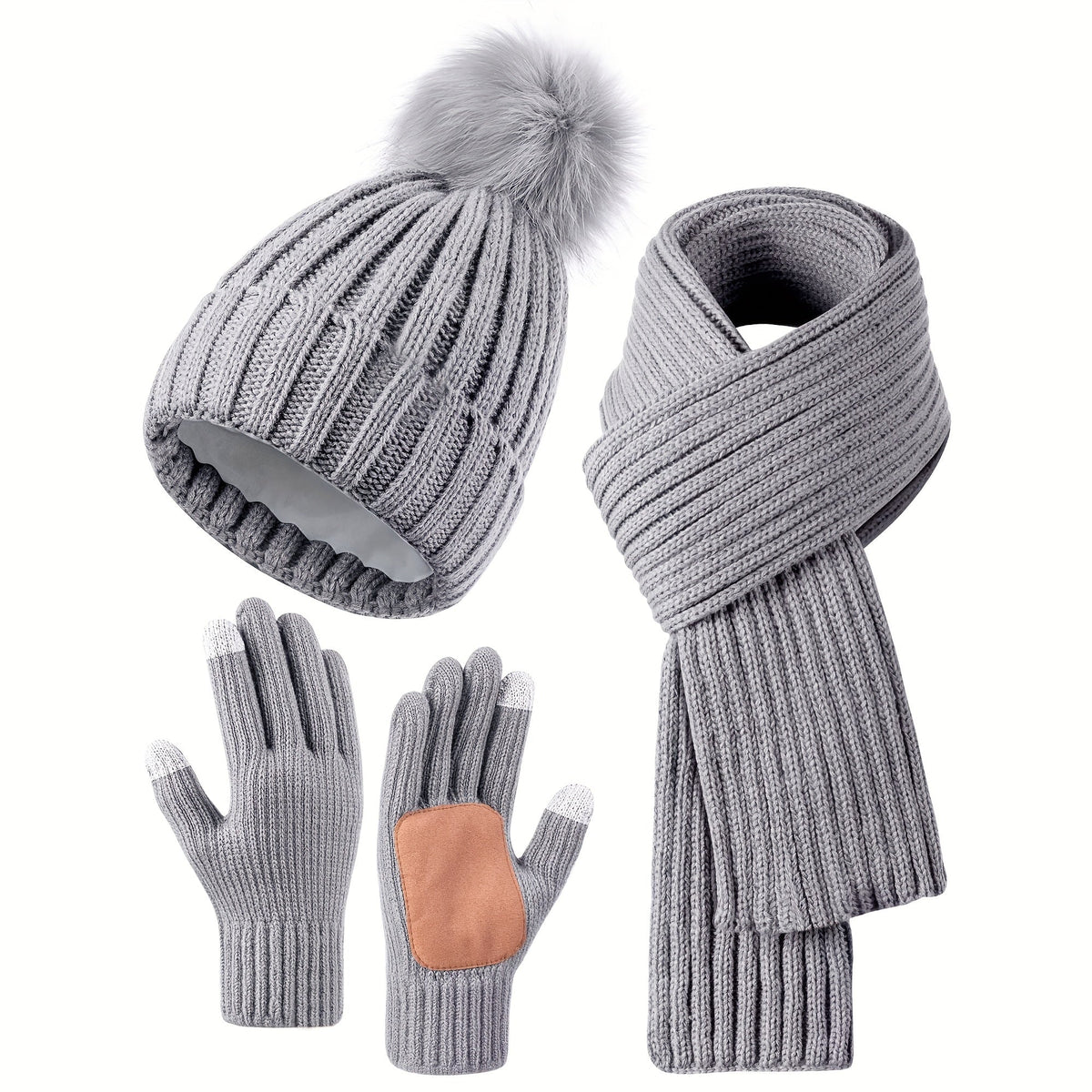 Drune | Lässiger Winter Stilvolles 3-teiliges Set für Frauen