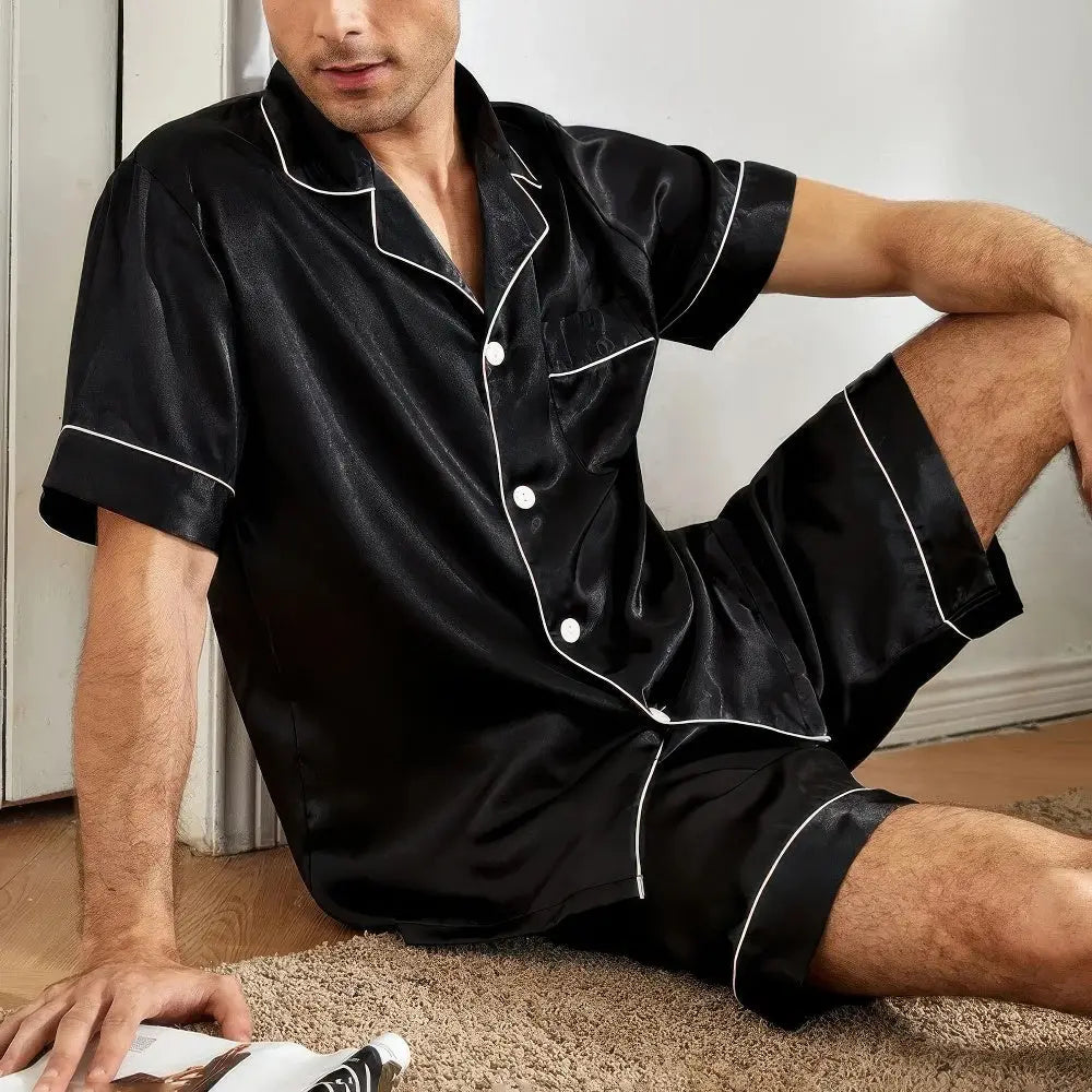Drune | Pyjama Shirt Und Hose Für Herren