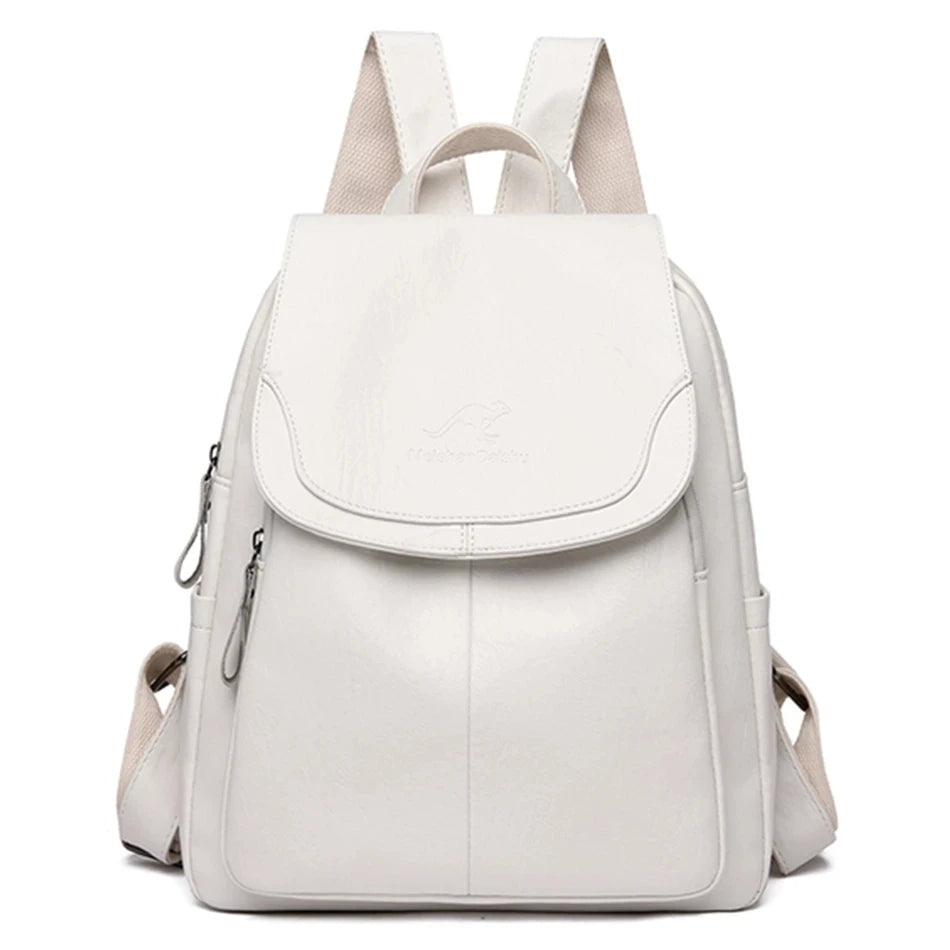 Drune - Diebstahlsicherer Lederrucksack für Damen Sicheres Design