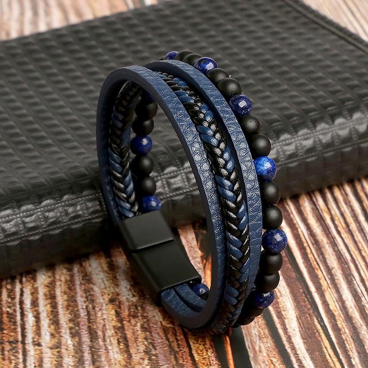 Drune | Stilvolles Lederarmband Satz Für Herren