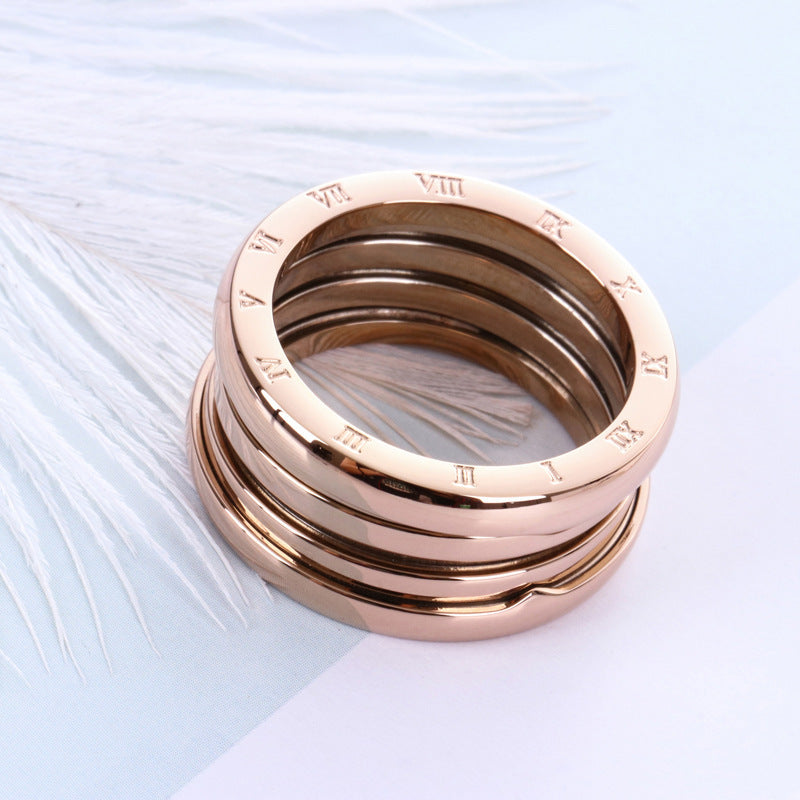 Drune | Titanstahl Roségold Ring