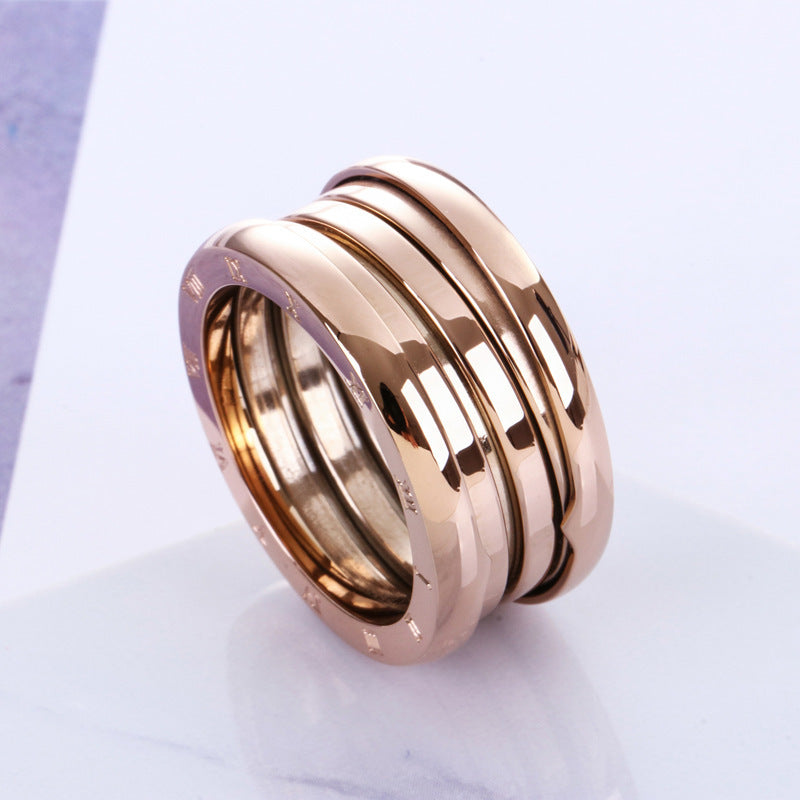 Drune | Titanstahl Roségold Ring