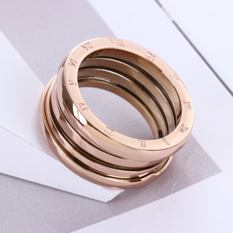 Drune | Titanstahl Roségold Ring