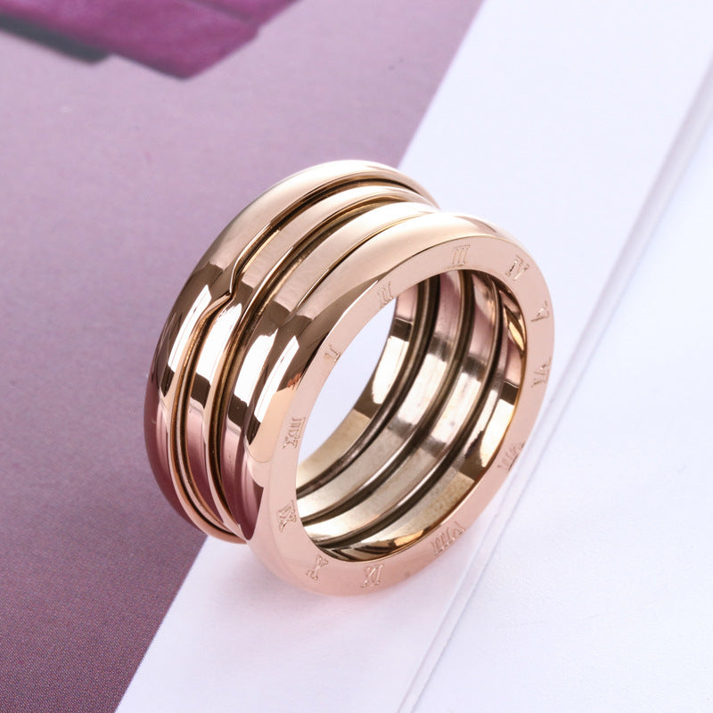 Drune | Titanstahl Roségold Ring