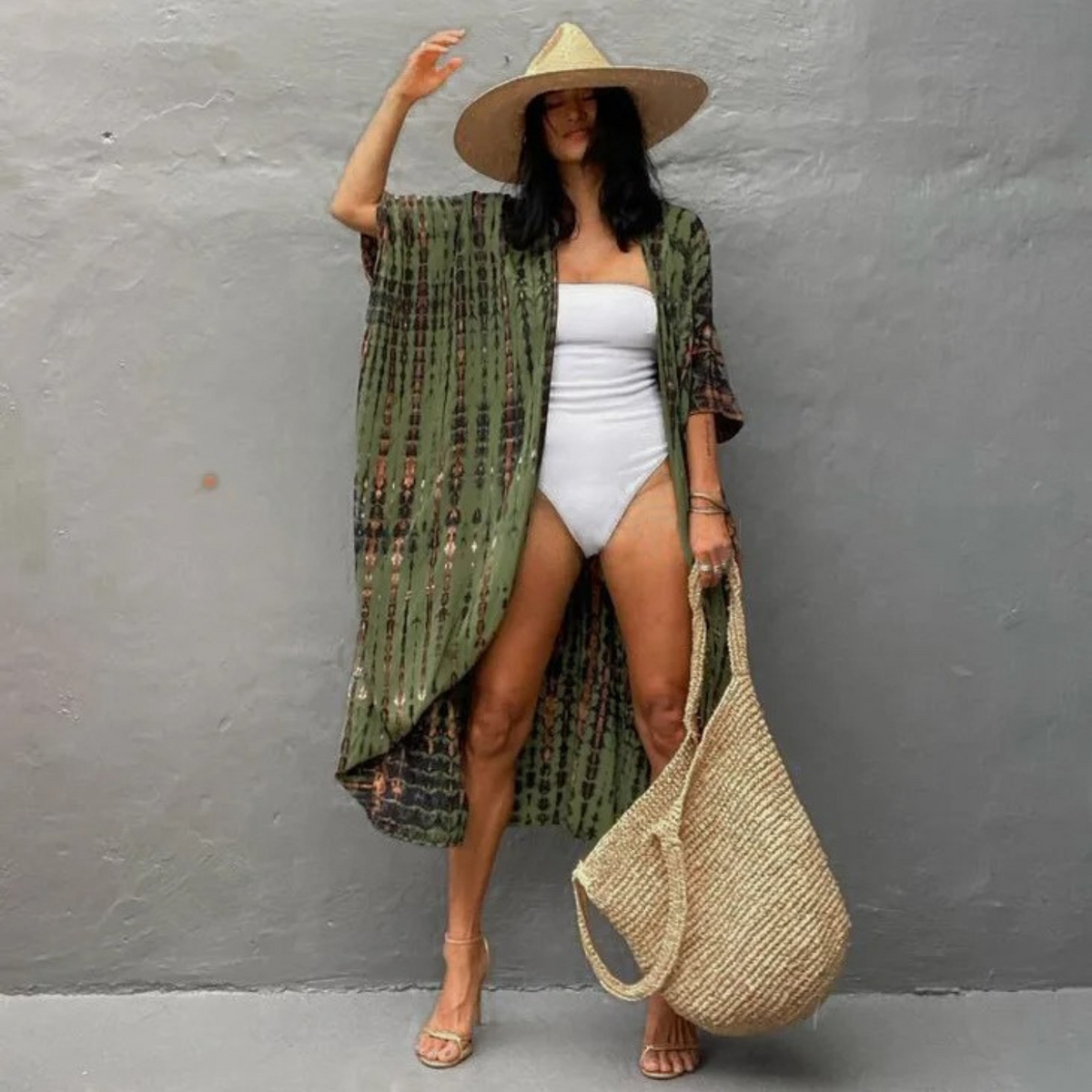 Drune | Sommer Print Kimono Für Damen