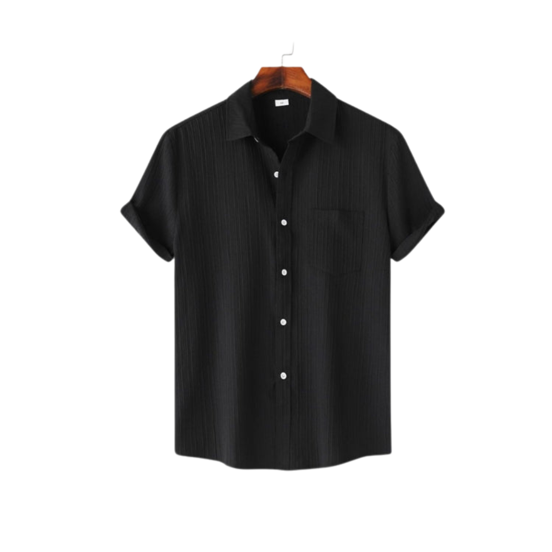 Camicia estiva Geld - Stile casual - Design senza cuciture - Tessuto elasticizzato