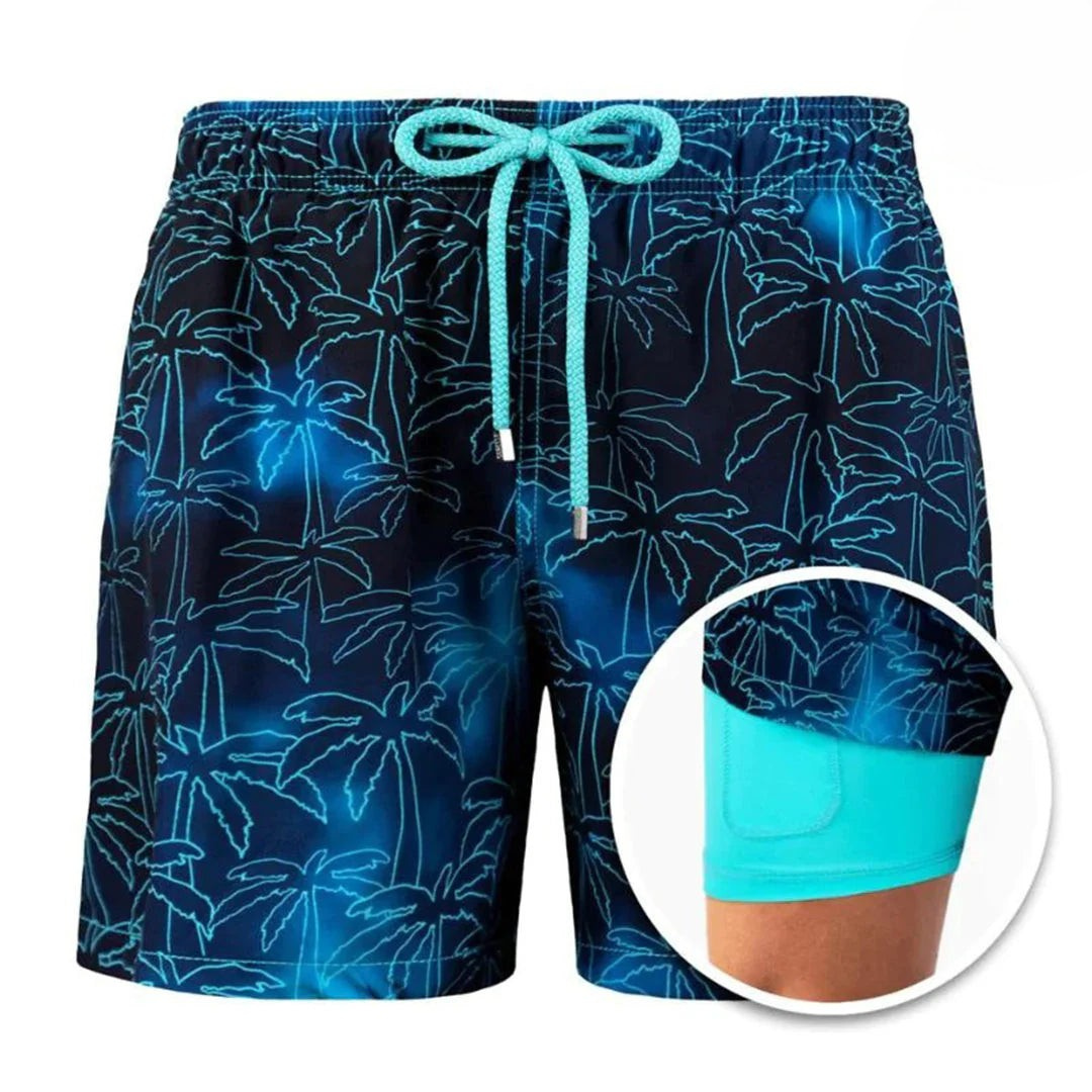 Drune | Herren 2 Lagige Schwimmshort Stilvolle Badebekleidung Für Männer