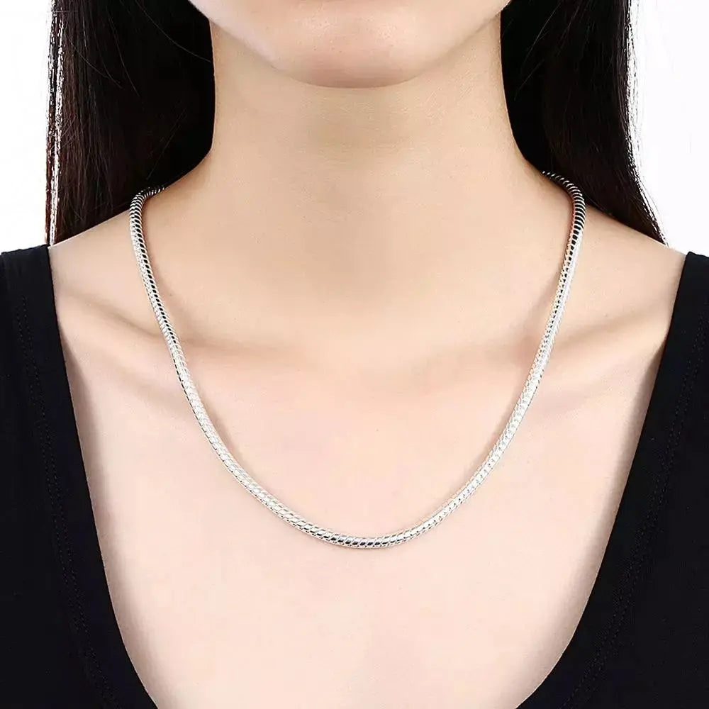 Drune | 925 3mm Sterling Silber Schlangen Kette