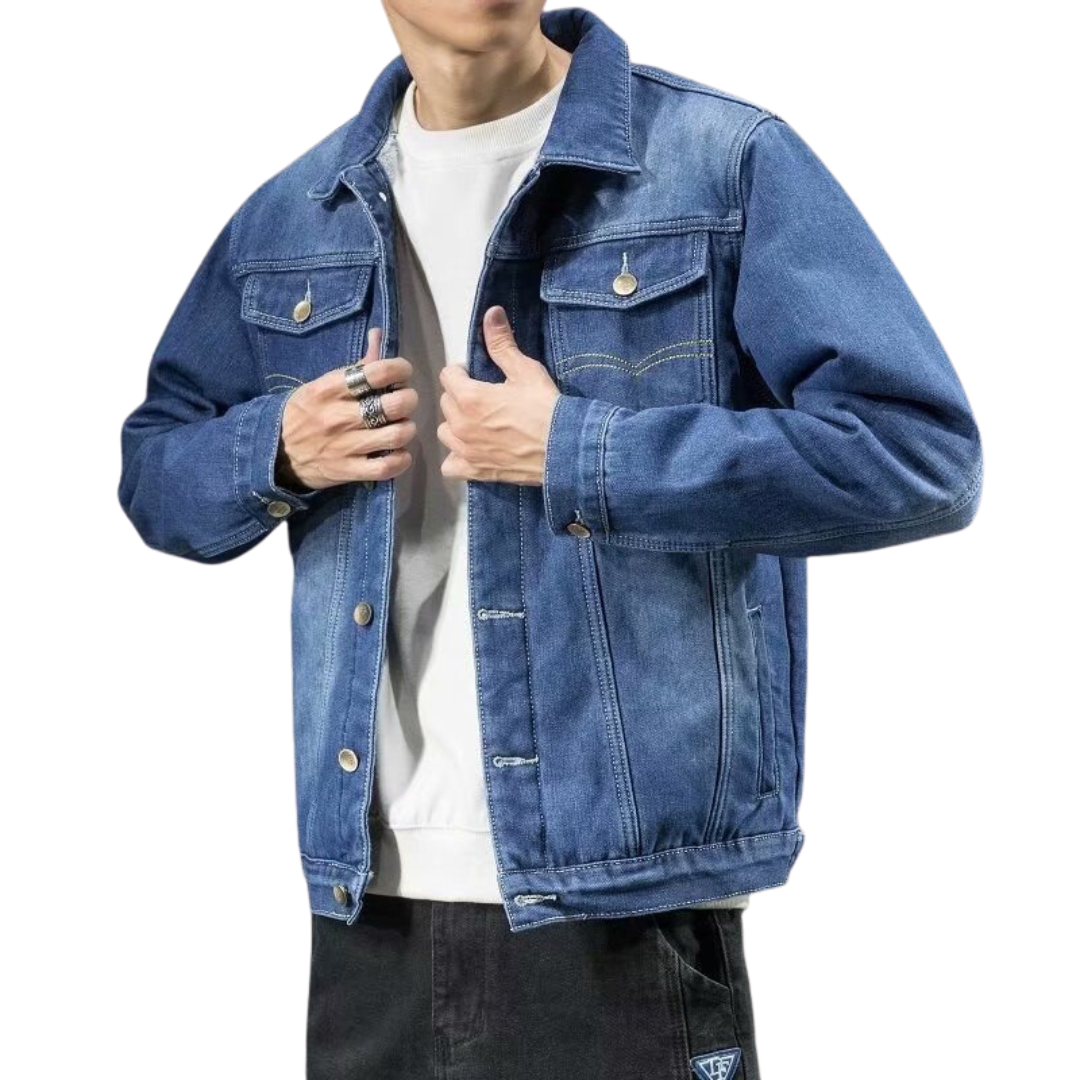 Giacca invernale da uomo in denim