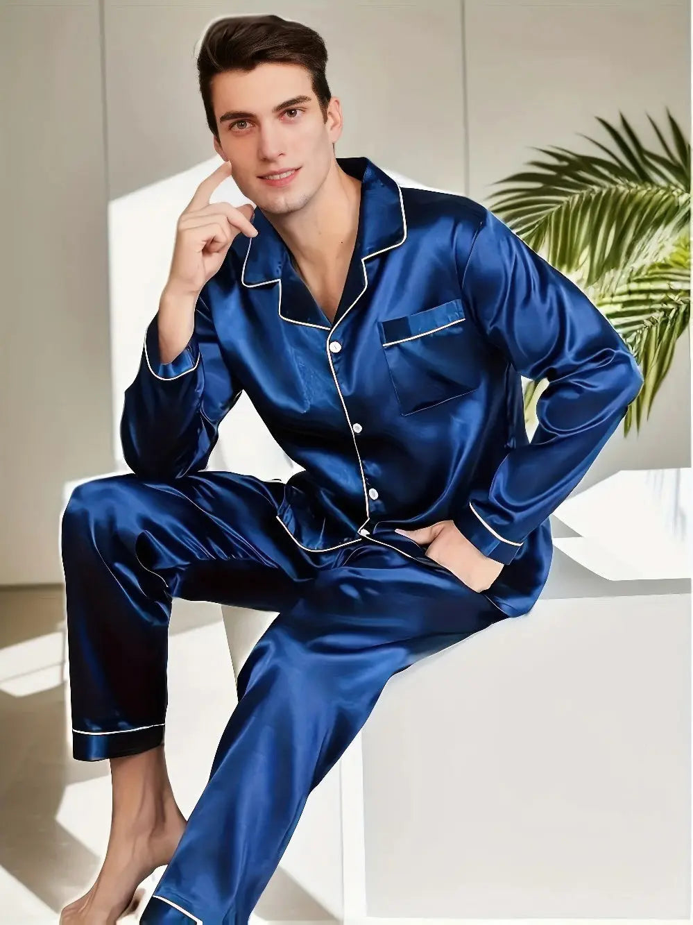 Drune | Pyjama Satz Aus Seiden Satin