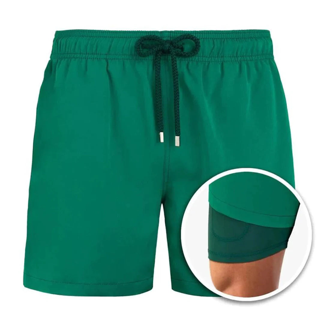 Drune | Herren 2 Lagige Schwimmshort Stilvolle Badebekleidung Für Männer