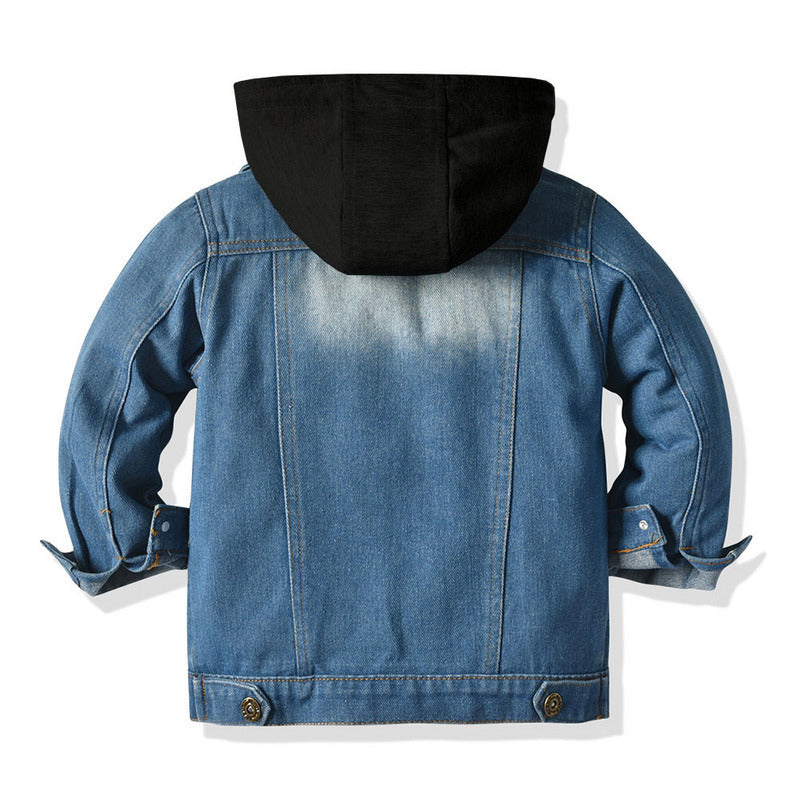Giacca in denim con cappuccio