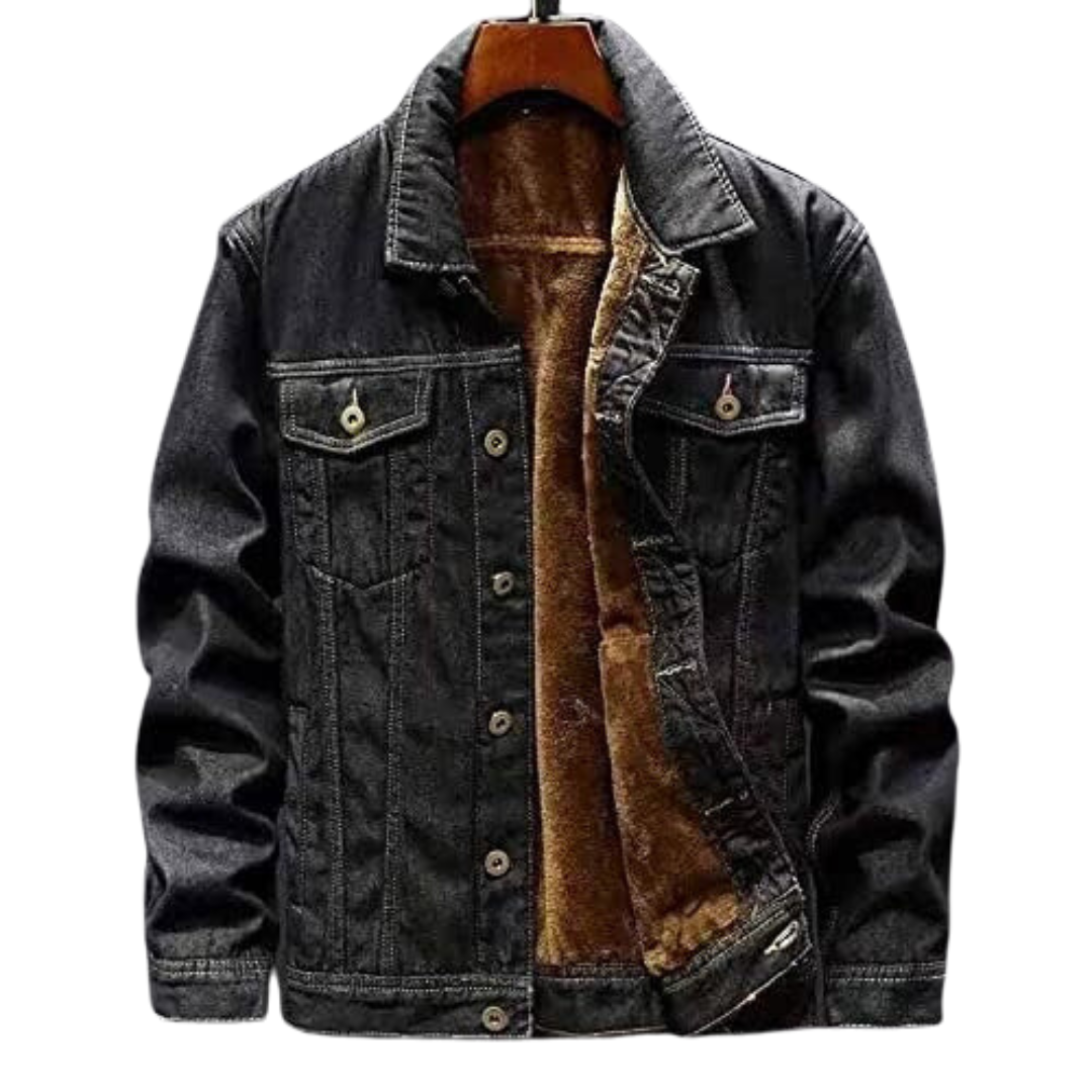 Giacca invernale da uomo in denim