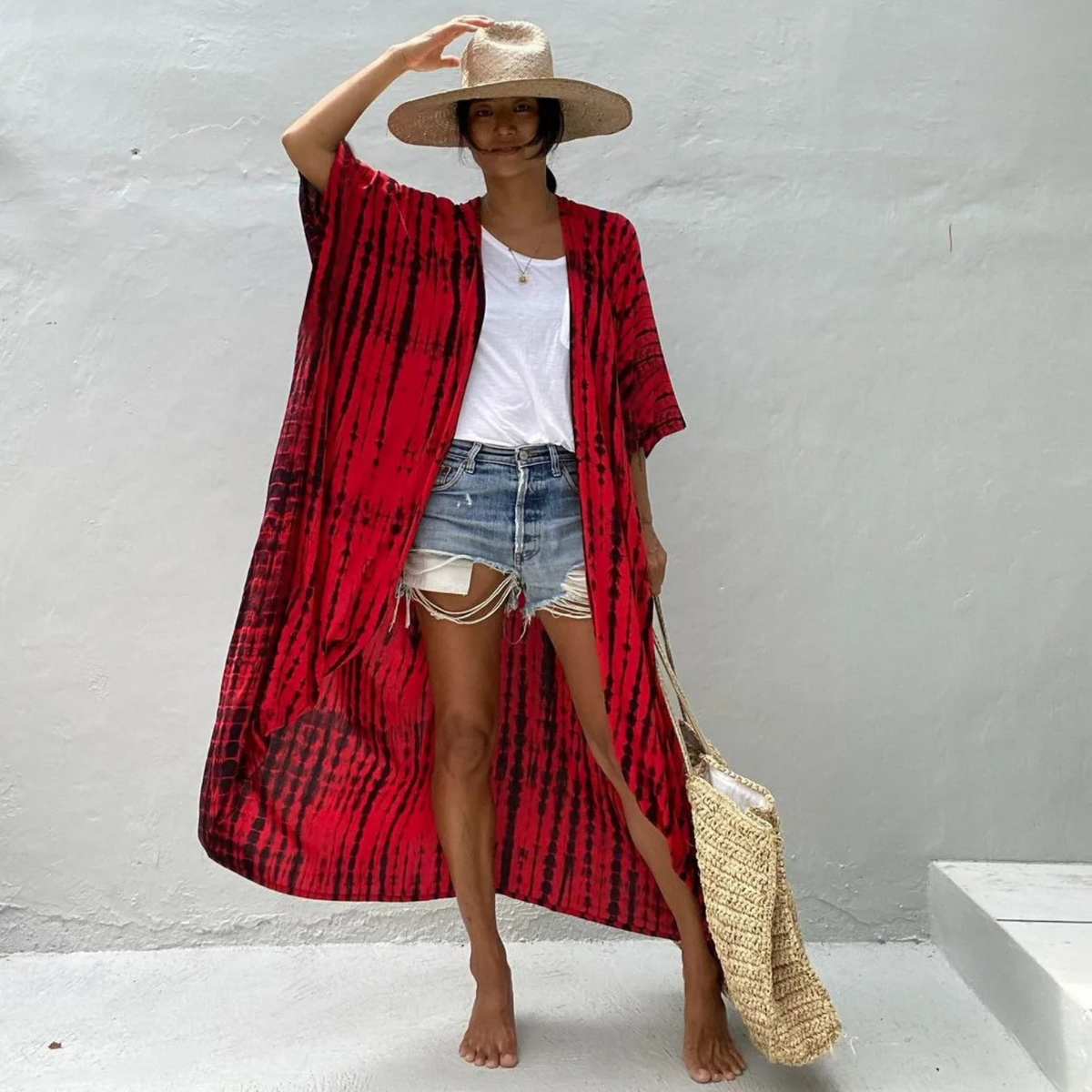 Drune | Sommer Print Kimono Für Damen