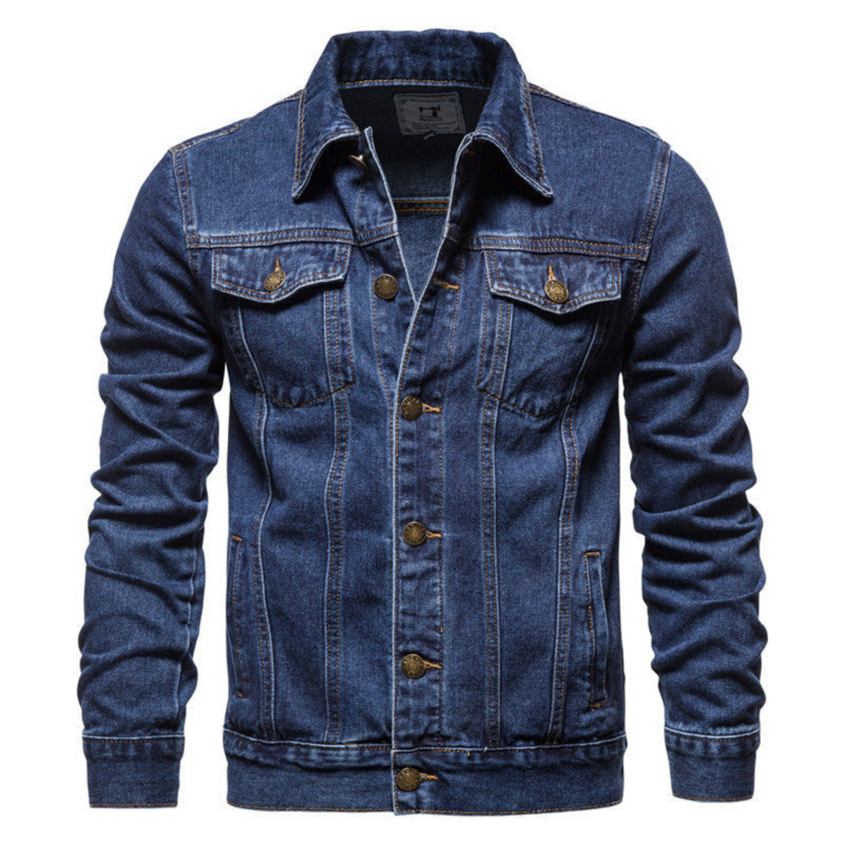 |Giacca di jeans da uomo dal look casual