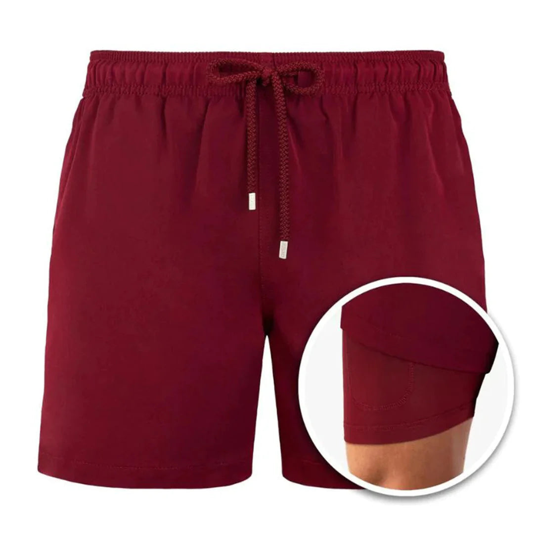 Drune | Herren 2 Lagige Schwimmshort Stilvolle Badebekleidung Für Männer