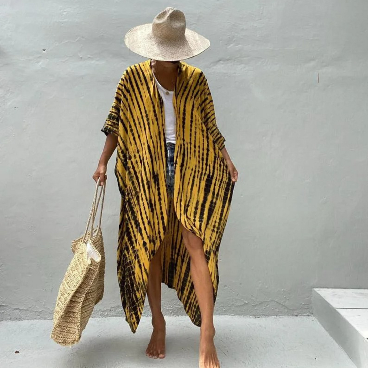 Drune | Sommer Print Kimono Für Damen