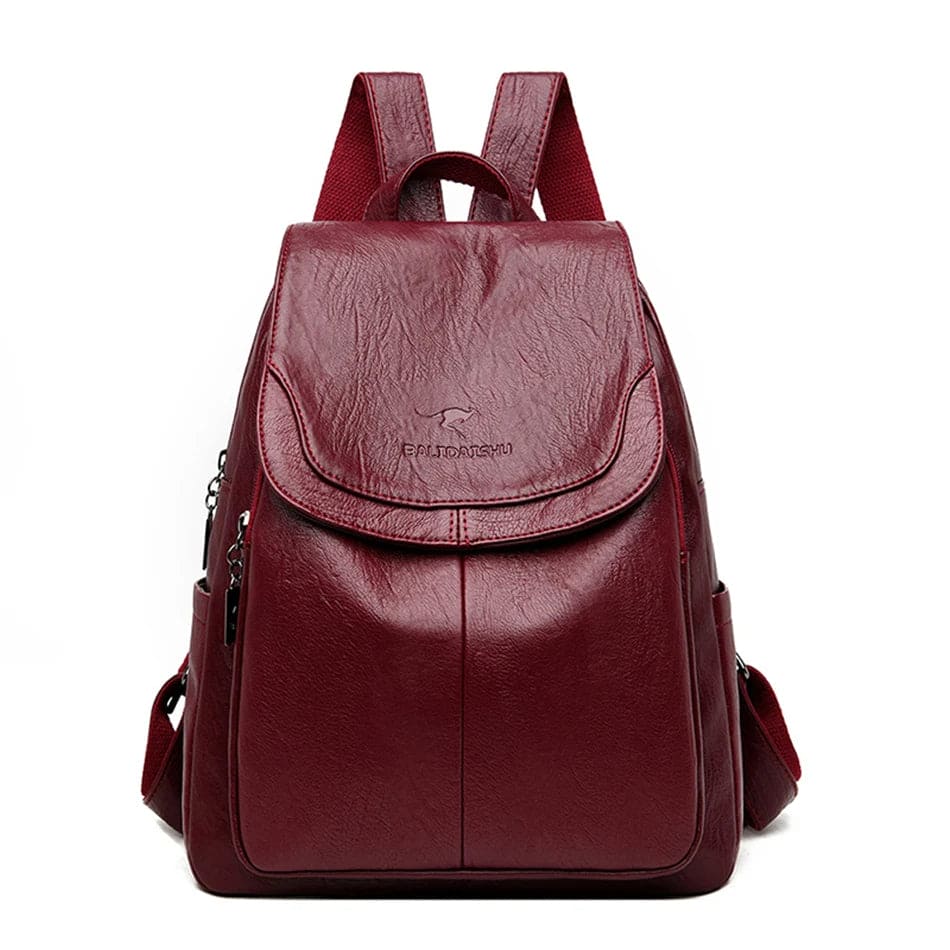 Drune - Diebstahlsicherer Lederrucksack für Damen Sicheres Design