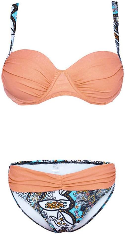Drune - Korallenrotes Bikini-Set mit Vichy-Karo