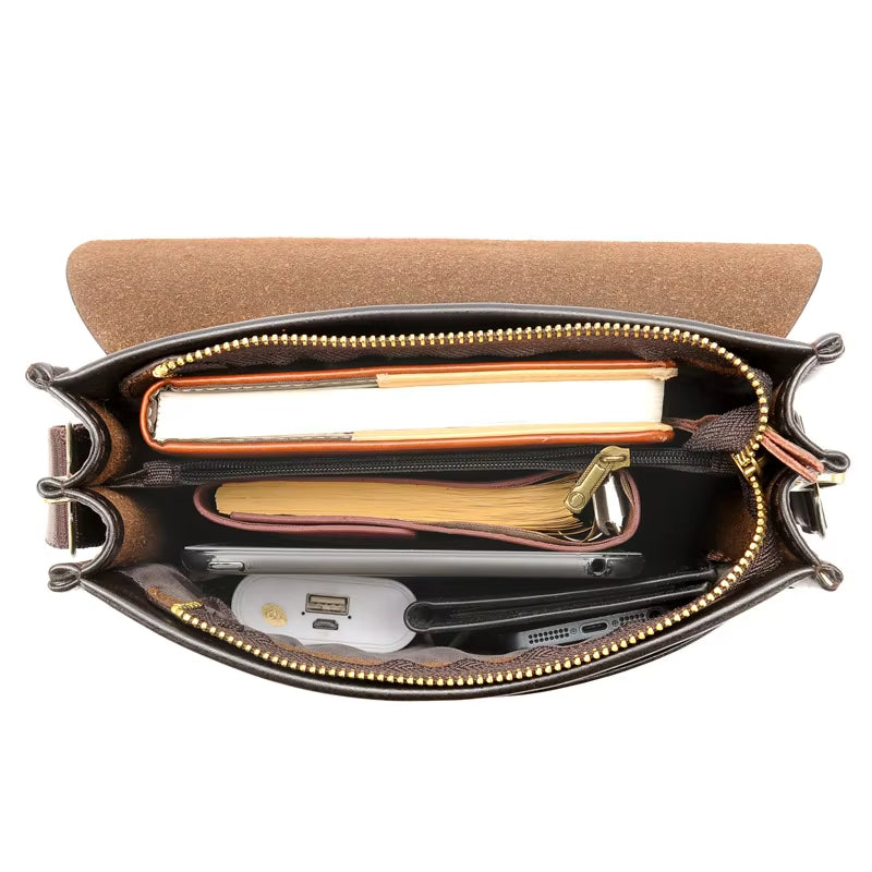 Drune | Schultertasche für Herren mit Fächern