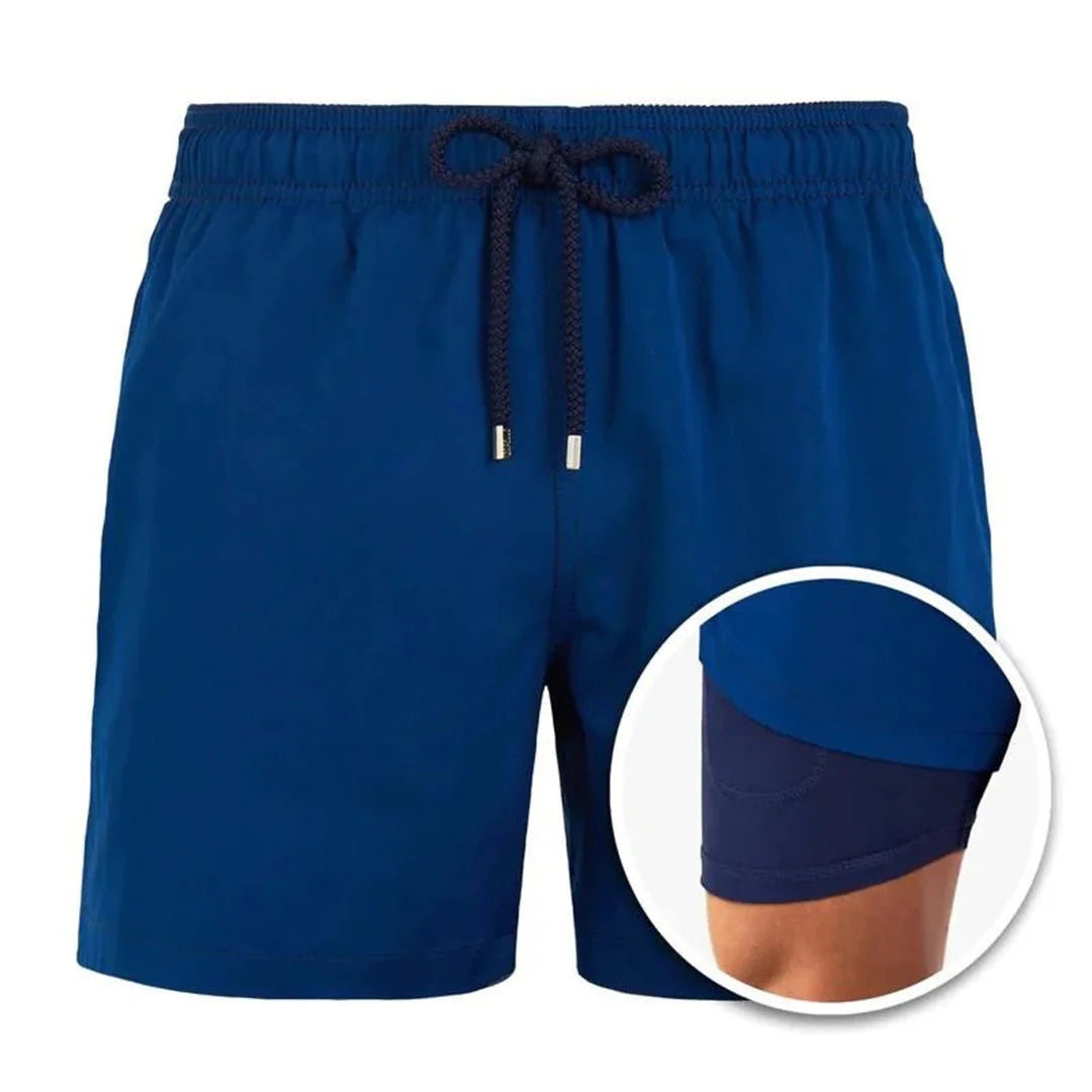 Drune | Herren 2 Lagige Schwimmshort Stilvolle Badebekleidung Für Männer