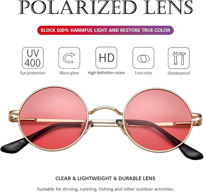 Drune | Runde Polarisierte Sonnenbrille