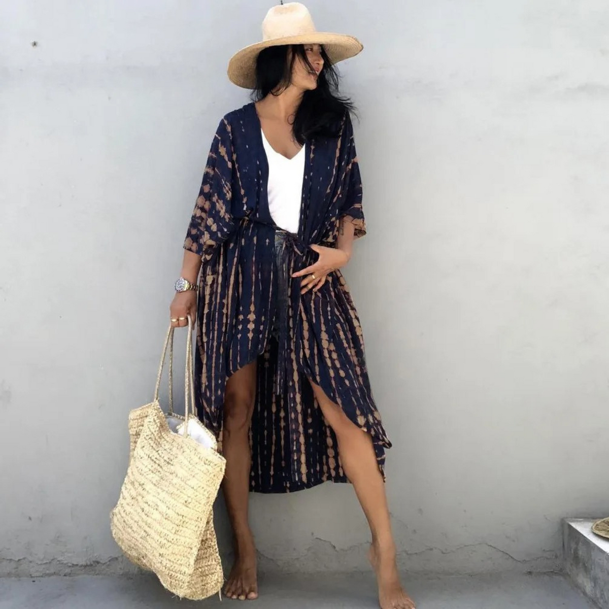 Drune | Sommer Print Kimono Für Damen