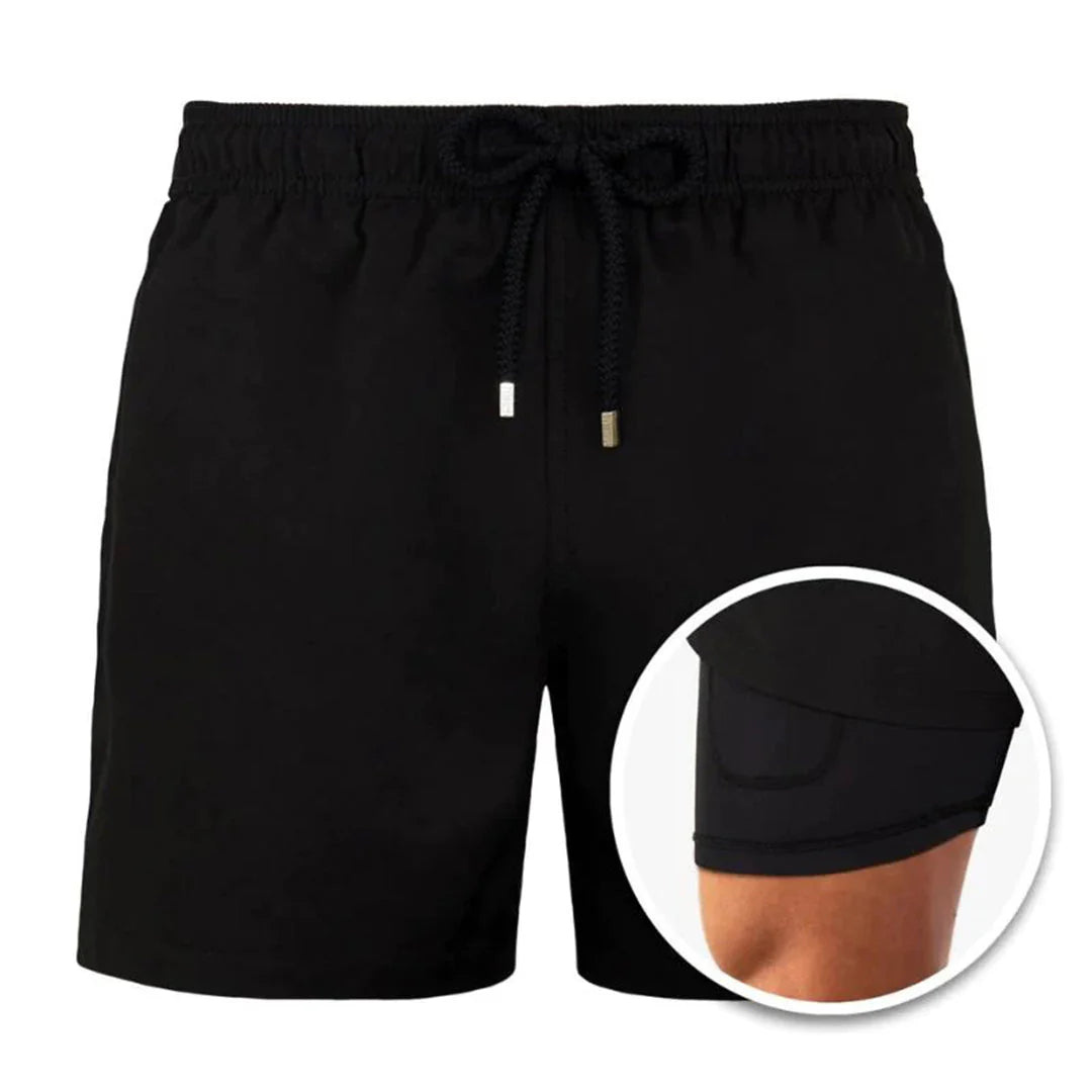 Drune | Herren 2 Lagige Schwimmshort Stilvolle Badebekleidung Für Männer