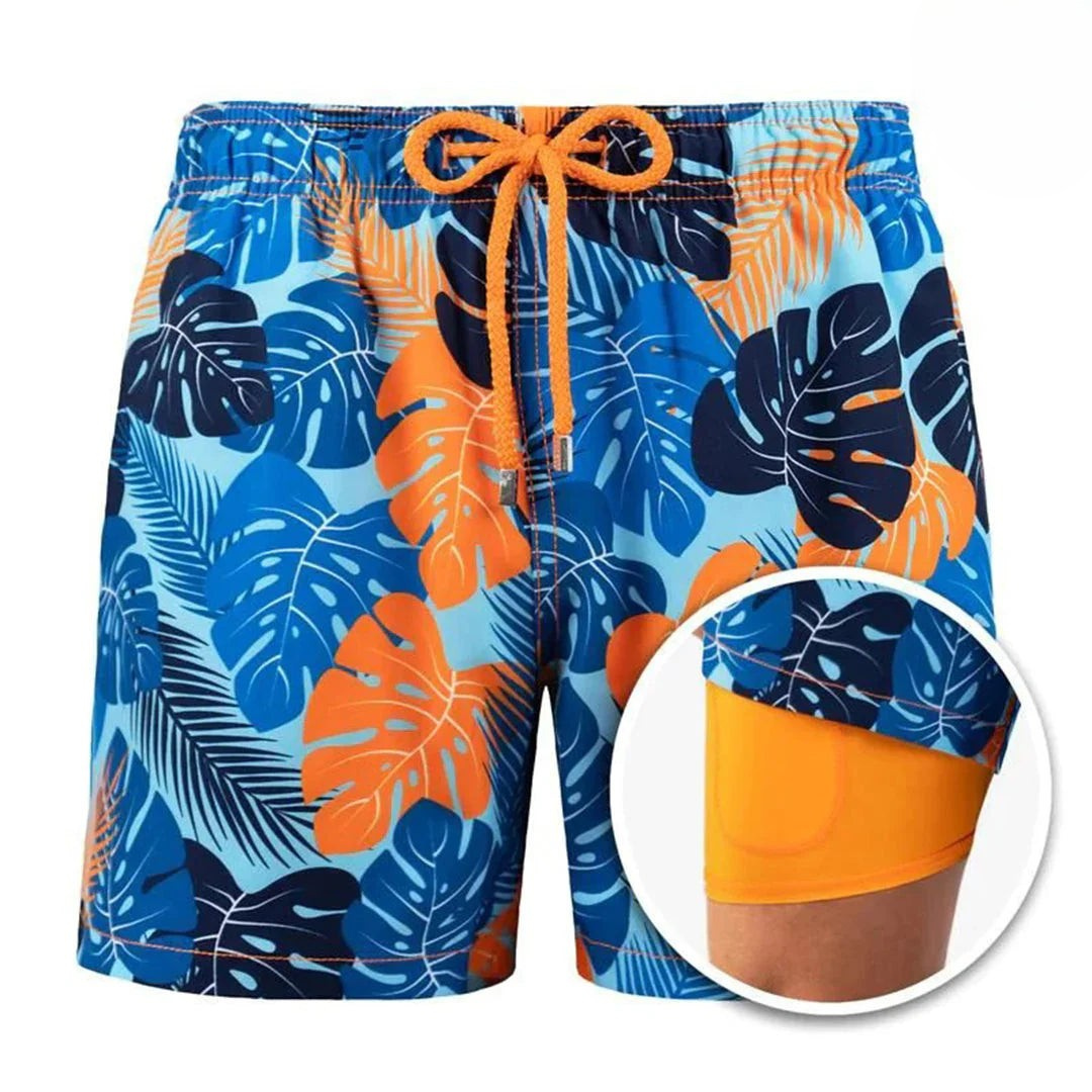 Drune | Herren 2 Lagige Schwimmshort Stilvolle Badebekleidung Für Männer