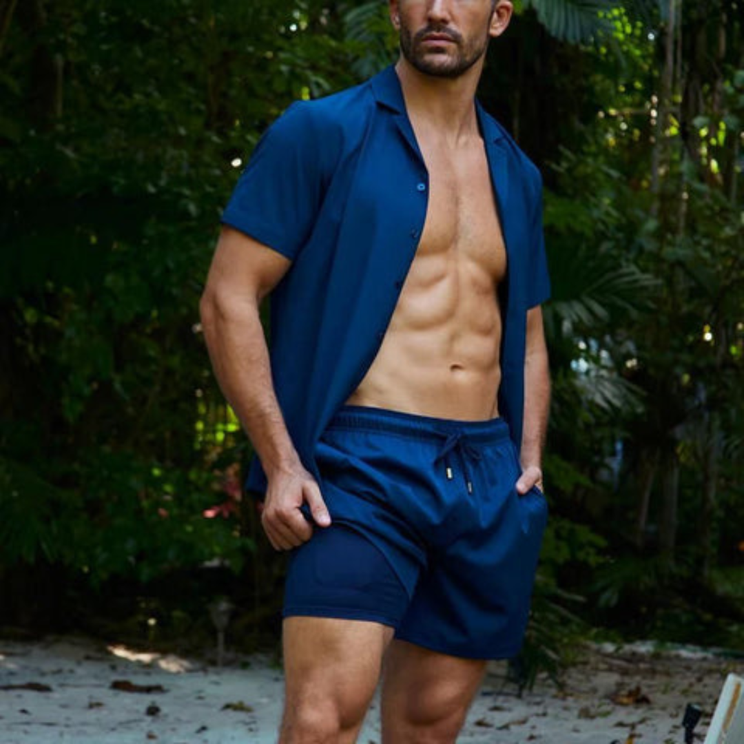 Drune | Herren 2 Lagige Schwimmshort Stilvolle Badebekleidung Für Männer