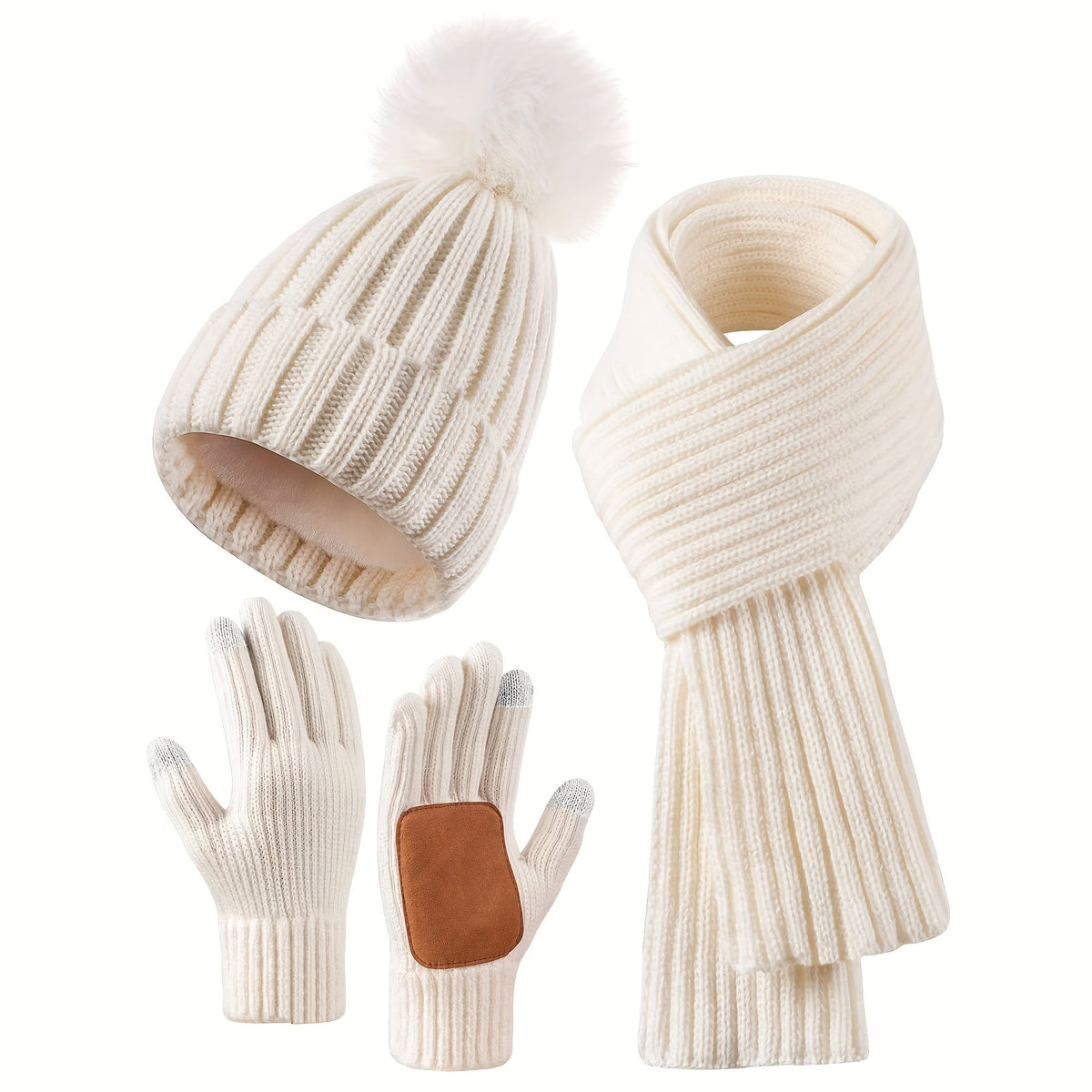 Drune | Lässiger Winter Stilvolles 3-teiliges Set für Frauen