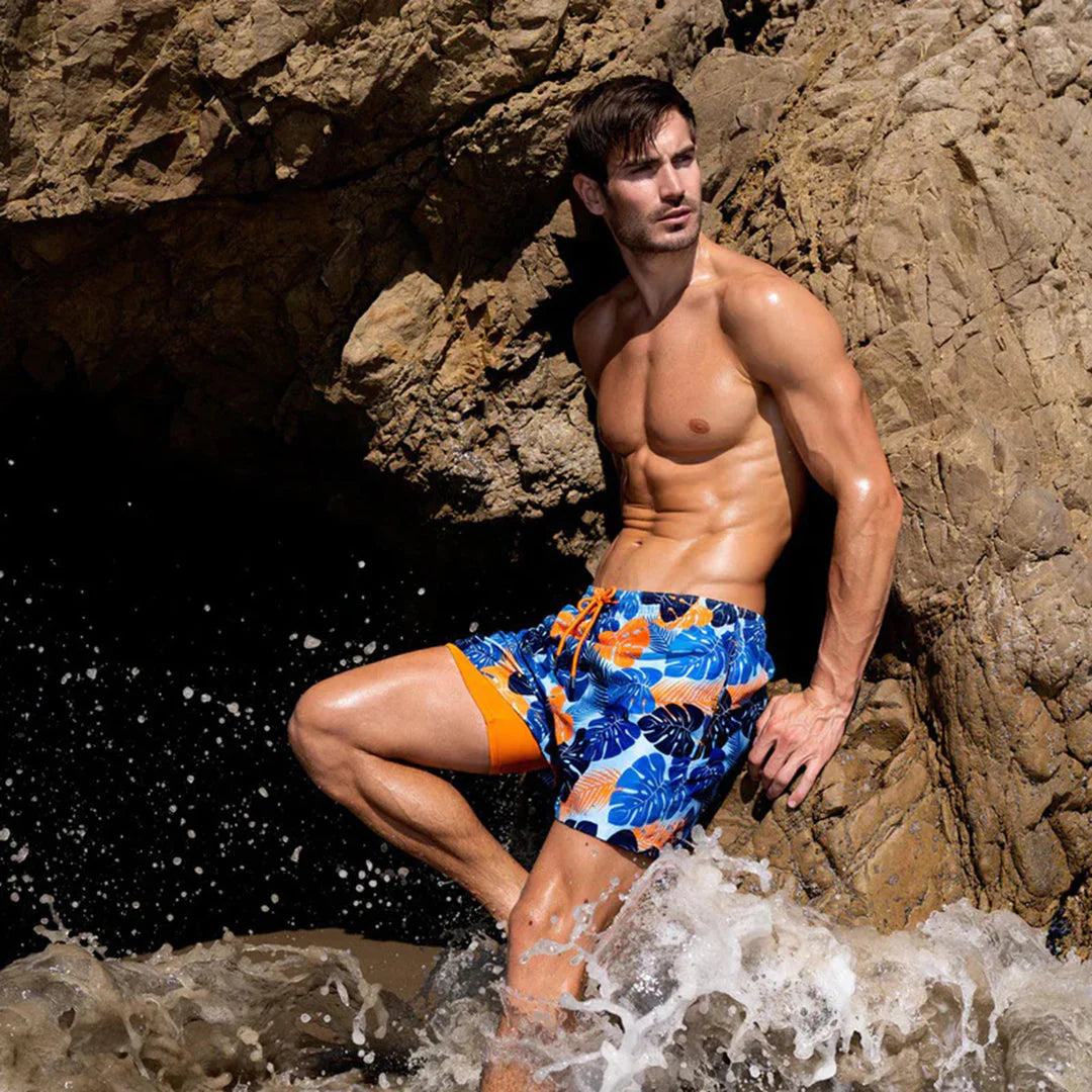 Drune | Herren 2 Lagige Schwimmshort Stilvolle Badebekleidung Für Männer