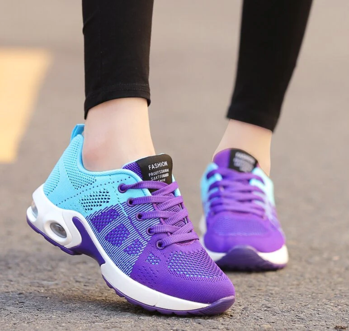Drune | Orthopädische Leichte, Atmungsaktive Sport Sneaker Für Damen Sportlicher Lässig Running Schuh Mit Air Cushion Sohle