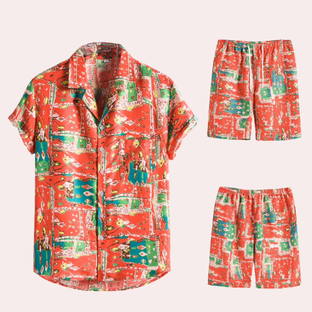 Drune | Herren Hawaii Zweiteiler