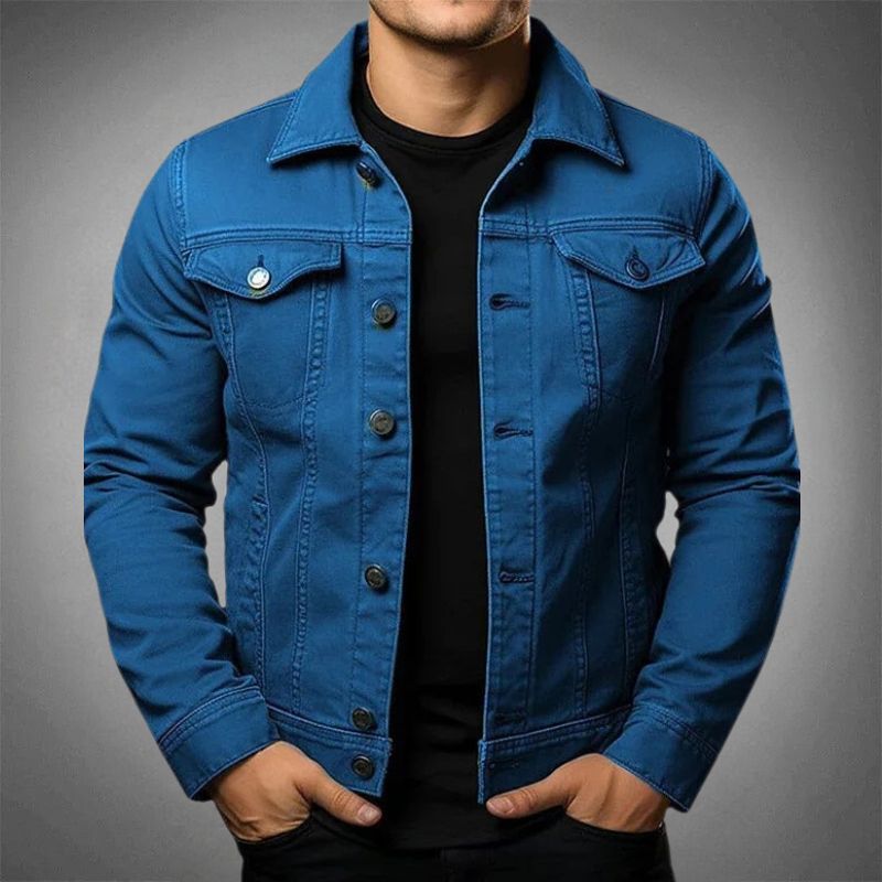 Giacca di jeans moderna da uomo