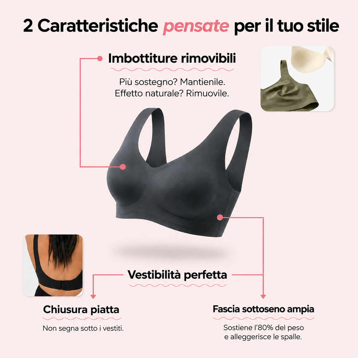LORE VOSS - Reggiseno senza cuciture
