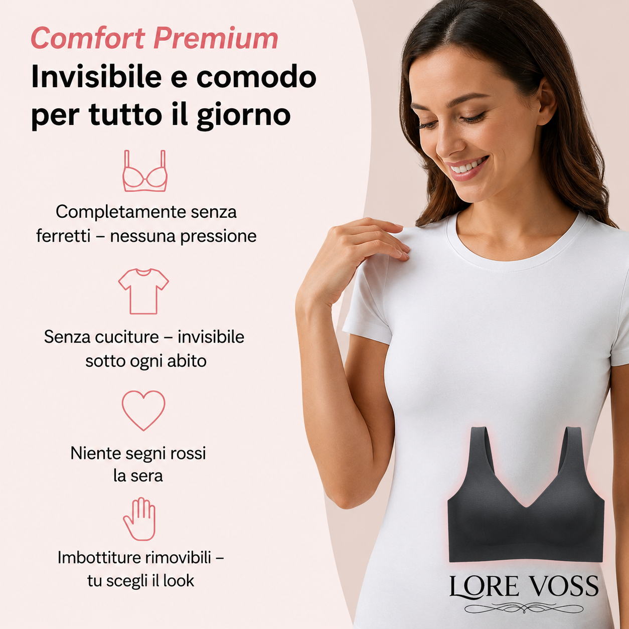 LORE VOSS - Reggiseno senza cuciture
