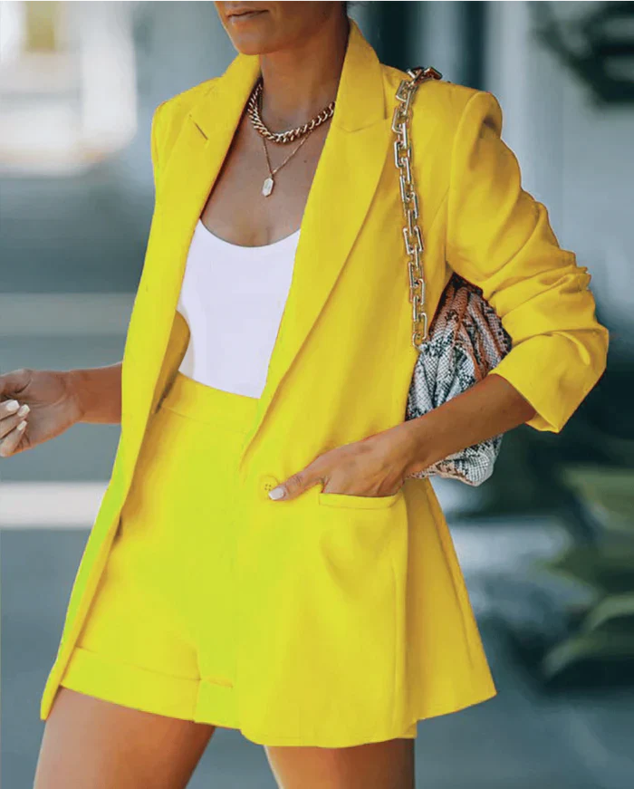 Drune | Blazer & Shorts Satz