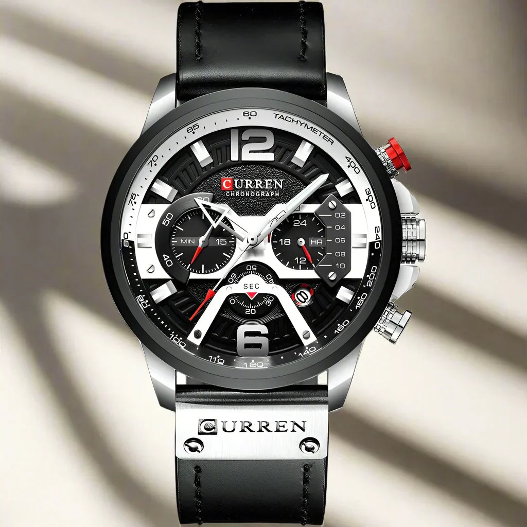 Drune | Luxus Militär Leder Uhr Für Herren
