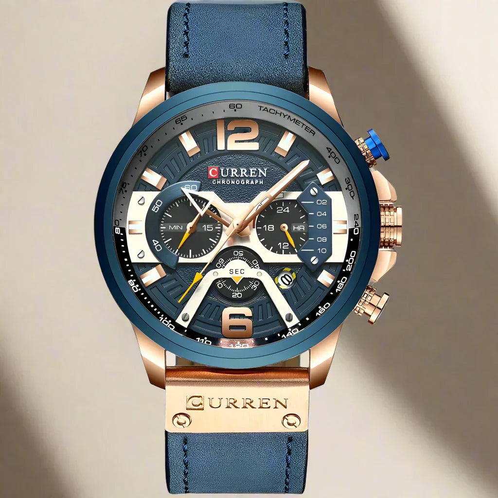 Drune | Luxus Militär Leder Uhr Für Herren