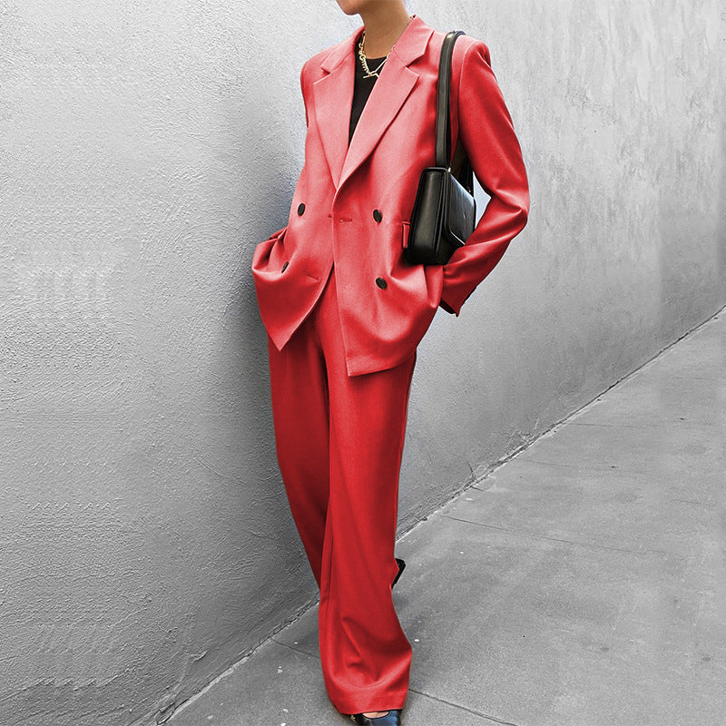 Damen Anzugjacke und Hose im eleganten Oversized-Stil Drune