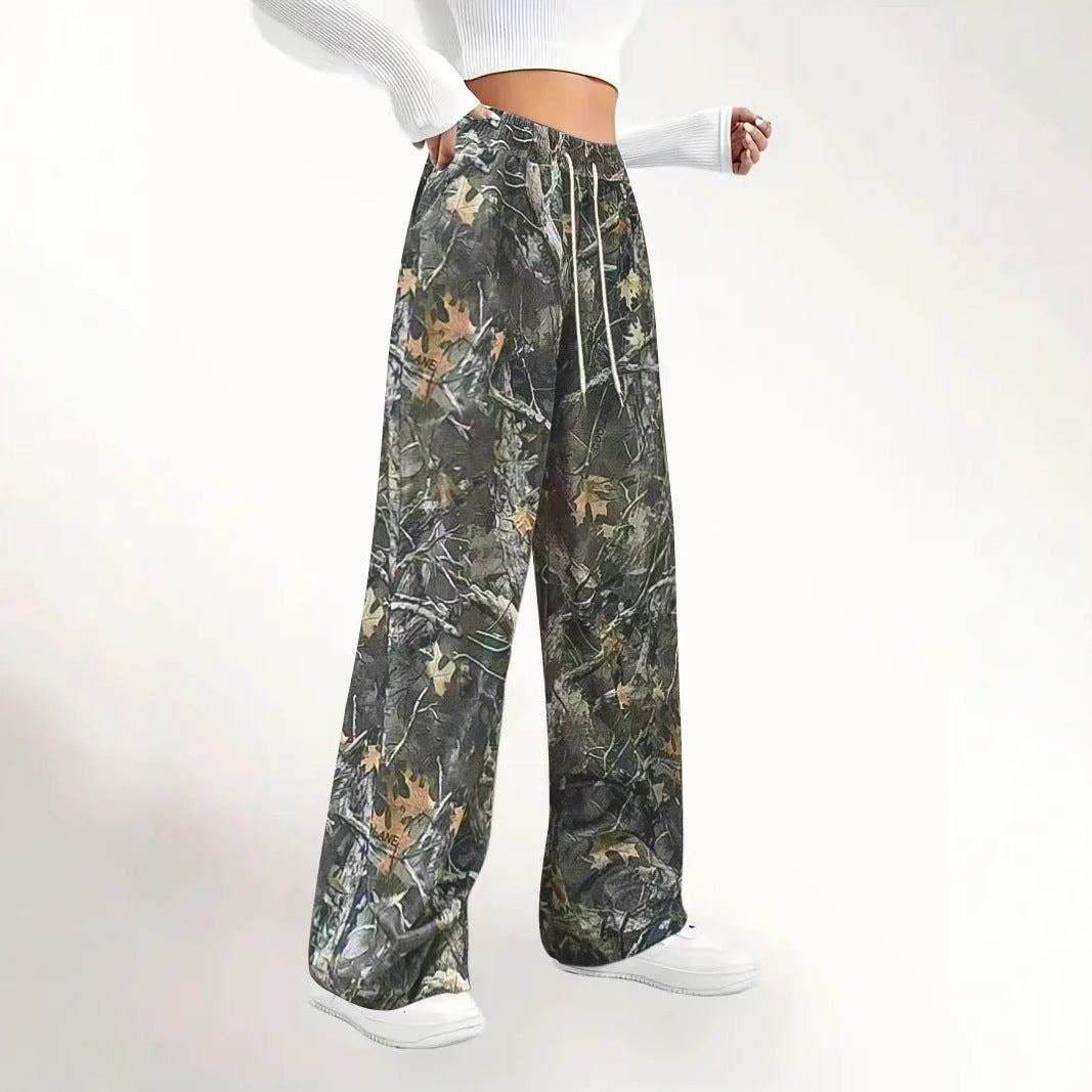 Damen Bequeme Cargohose im angesagten Camouflage-Design Drune